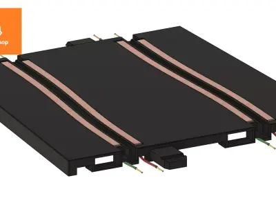 Scalextric to Policar adapter Free 3D print model