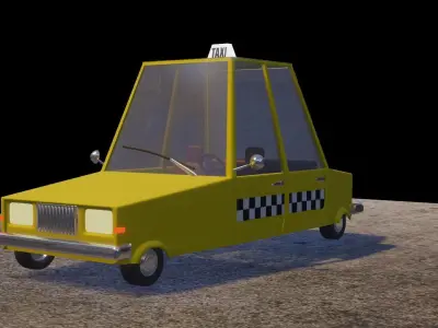 Taxi car 3D model