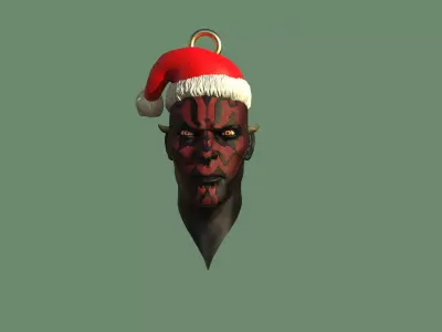 Darth Maul Christmas Ornament 3D print model
