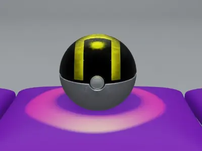 Pokeball power rangers eggs 3D model