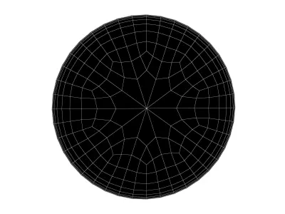 Circle Sticker v1 001 Low-poly 3D model