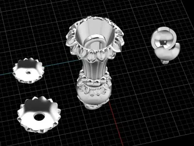 Rosary tassel 3D print model