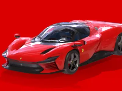 Cavallo Daytona SP3 Low-poly 3D model