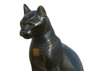 Statue 011 Low-poly 3D model