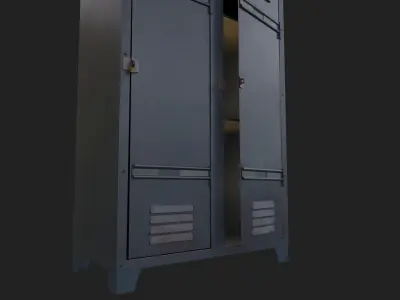 Locker Low-poly 3D model