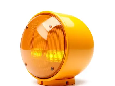 Industrial Warning Light Model Pack with Detailed Geometry Low-poly 3D model