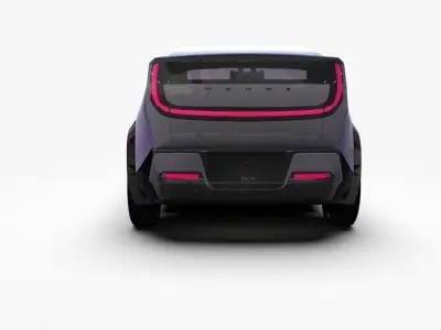 Honda Saloon SUV New Concept Low-poly 3D model