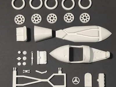 Bugatti Type 35 toy car for 3d printing 3D print model