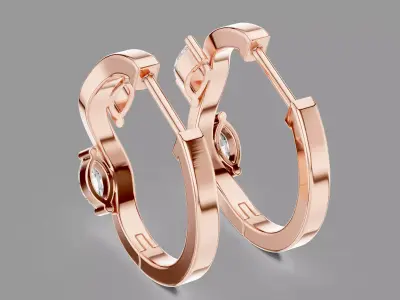 Diamond Hoops  3D print model