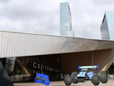 Race car as a toy including remote controller 3D model