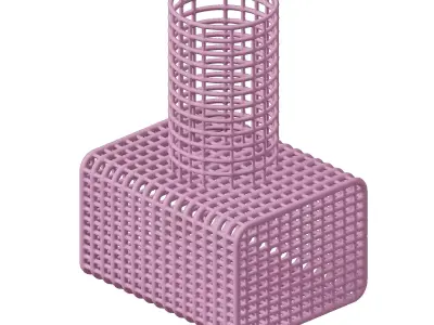 Plastic Premium Structural Footing Toy 3D model