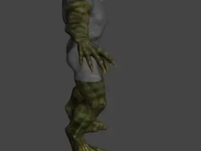 Reptile Joe Low-poly 3D model