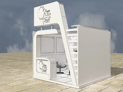 Booth Exhibition Stand a356 3D model