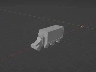 Camion - Animacion y Efectos especiales Free 3D model