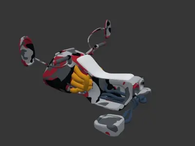 Sci-fi bike  3D model