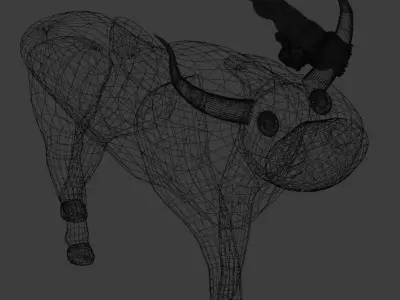 Cute bull-symbol of the coming year 3D model