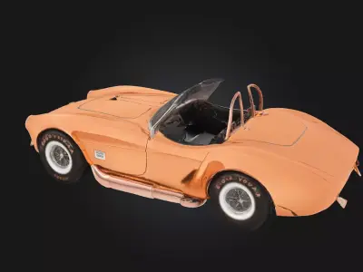 Copper Cobra Roadster  Sleek Power with a Gleaming Finish 3D model