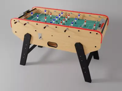 Babyfoot foosball table 3D model