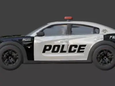 Luxury Armored Military Police Car 3D Model Low-poly 3D model