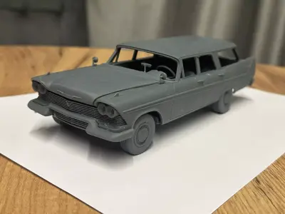 Plymouth Sport Suburban 1958 3D print model