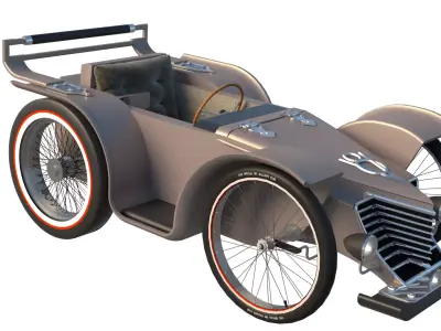 Soap Box Car Custom 3D model