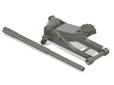 3d printable car jack for model building 3D print model