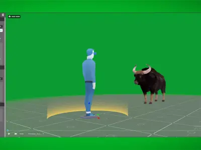 Gaur Indian Bison Low-poly 3D model