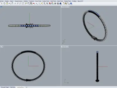 Bracelets jewelry collection 3D print model