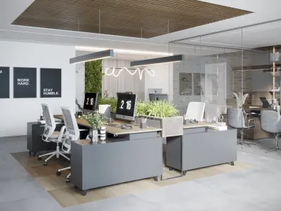OFFICE DESIGN 01 3D model