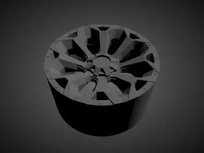 FUEL ASSAULT scalable and printable rims 3D print model
