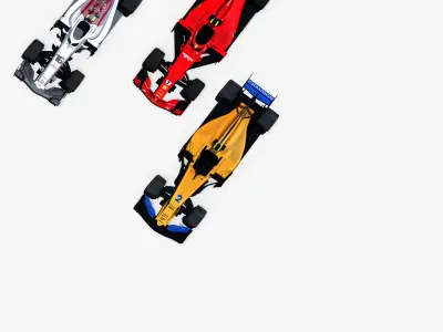 Formula 1 2018 cars Pack 1 3D model