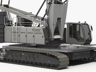 Generic Crawler Crane Rigged 3D model