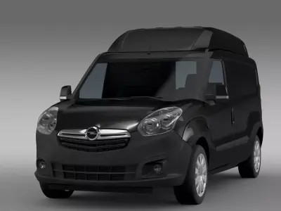 Opel Combo LWB High Roof Cargo D 2015 3D model