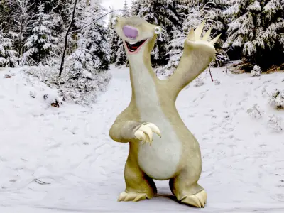 sid ice age Low-poly 3D model