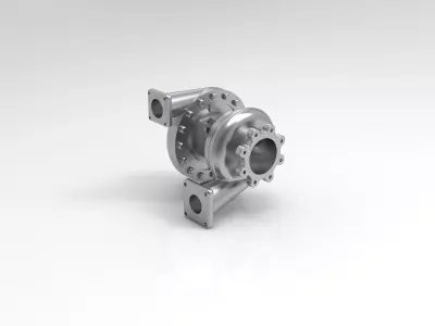 Turbocharger turbo 3D print model 3D print model