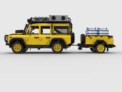 LEGO toy building block SUV JEEP 3D model