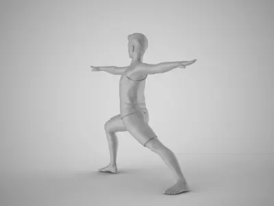 Man Warming Up 3D print model