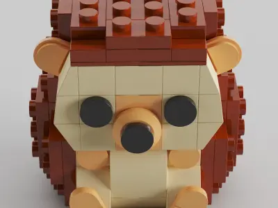 Lego Hedgehog toy by Legotruman 3D model