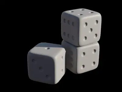 Gaming Dice Free 3D model