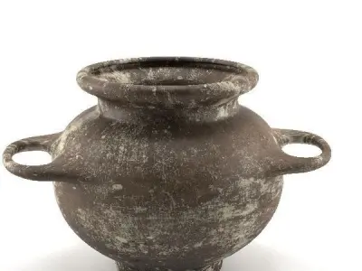 Old Clay Pot 3D model