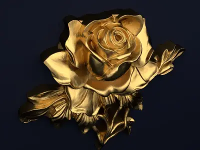 Classic decor ornament v-3D model 29 3D model