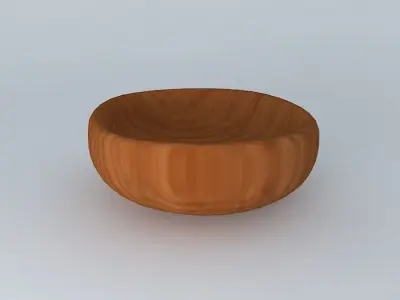 wooden bowl wooden bowl ornaments decoration Free 3D model