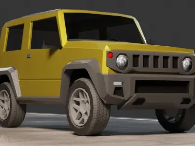Suzuki Jimny Low-poly 3D model