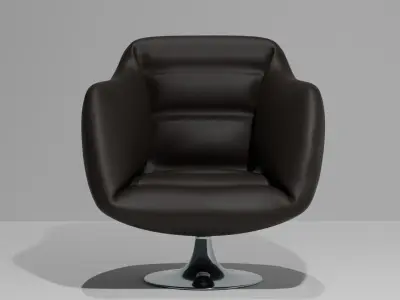 luxury chair  Low-poly 3D model