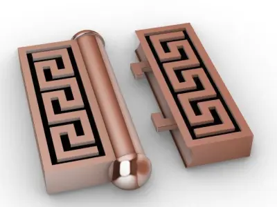 Lock bracelet or necklace clasp  3D print model