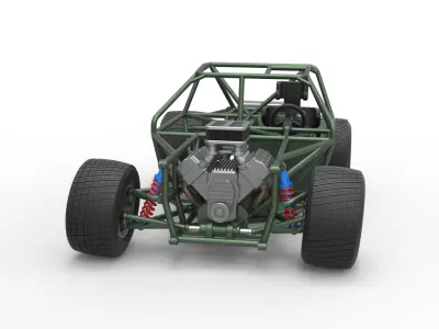 New Zealand Super Saloon race car Base Scale 1 to 25 3D print model