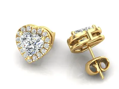 Heart Earring 3D print model