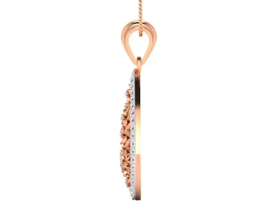 Women pendant 3D print model 7