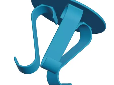 Plastic Premium Round Table Toy 3D model