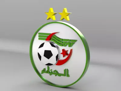 Algeria National Soccer Team Logo 3D model